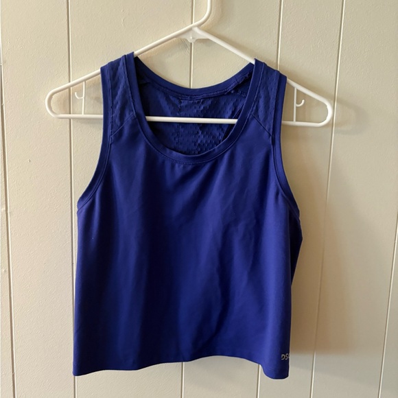 DSG Tops - DSG Women's Blue Crop Top Womens XS gym workout shirt